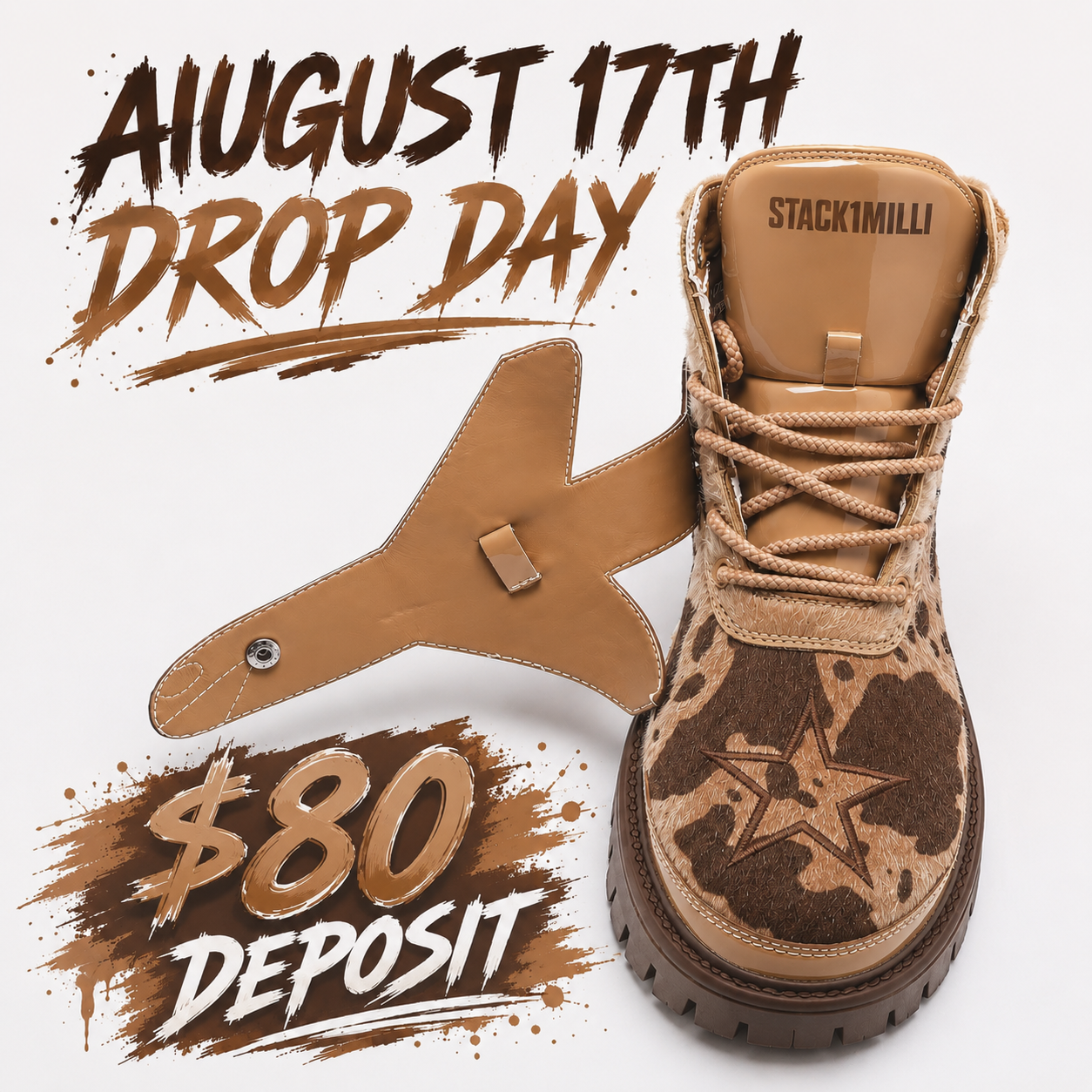 CA$H COW FIR$T HALF Boots (Brown) Men & Boy Sizes
